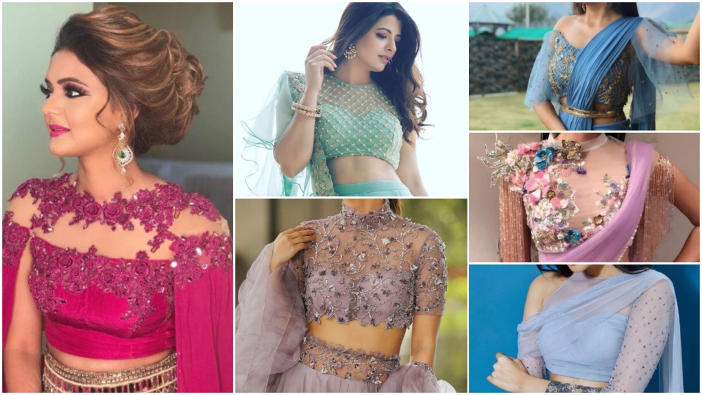 Trendy Blouse Designs|Netted Blouse
