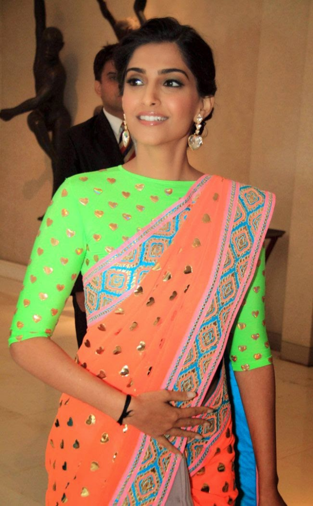 Neon saree