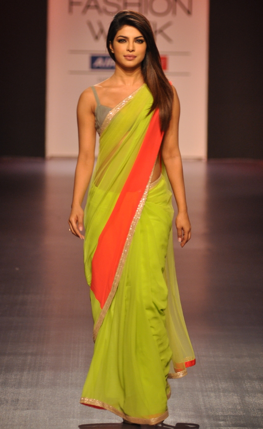 Neon sarees