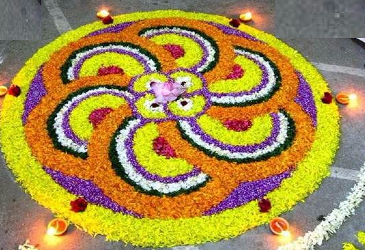 FLower rangoli designs