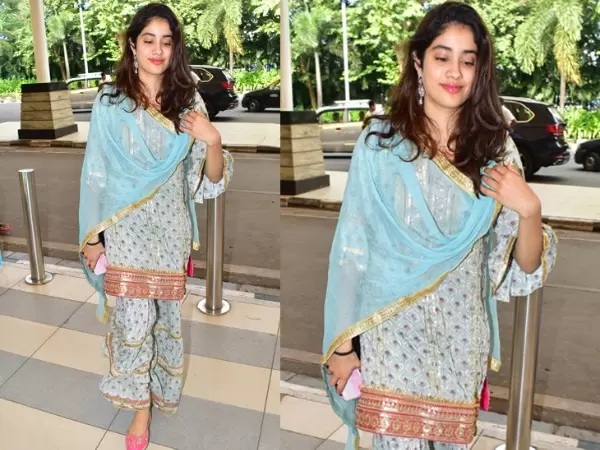 Jhanvi Kapoor in ethnic wear|Cotton kurta|Jhanvi Kapoor kurta looks