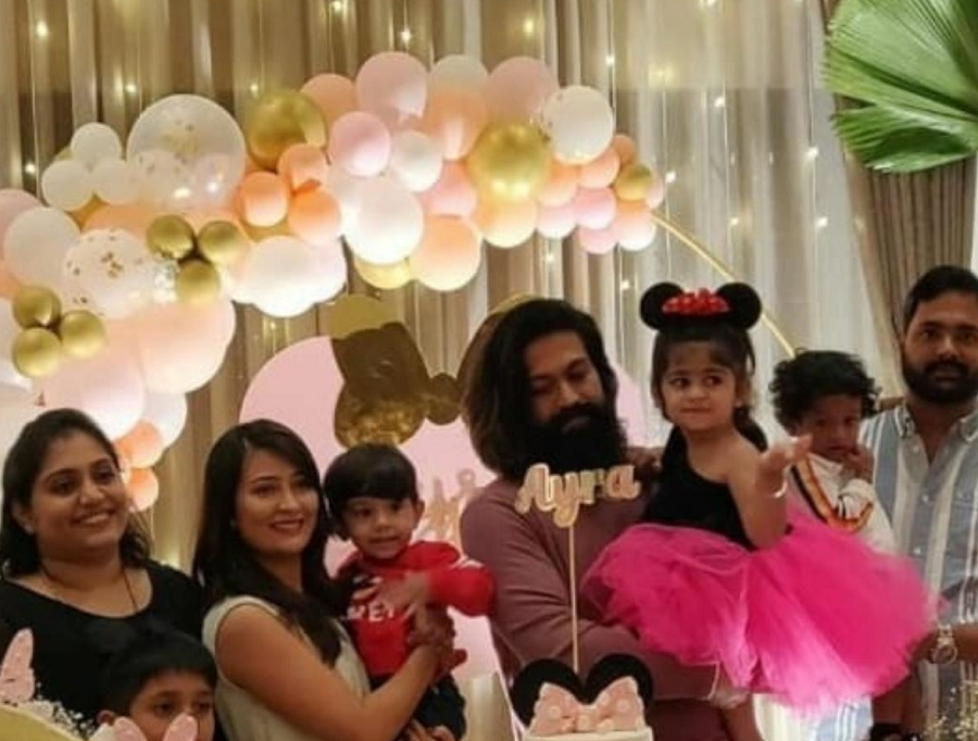 Ayra Yash|Radhika Pandit|Yash|Naveen Gowda|Rockstar Yash daughter||Ayra Yash 3rd year birthday|Ayra|KGF star Yash|Ayra Yash birthday