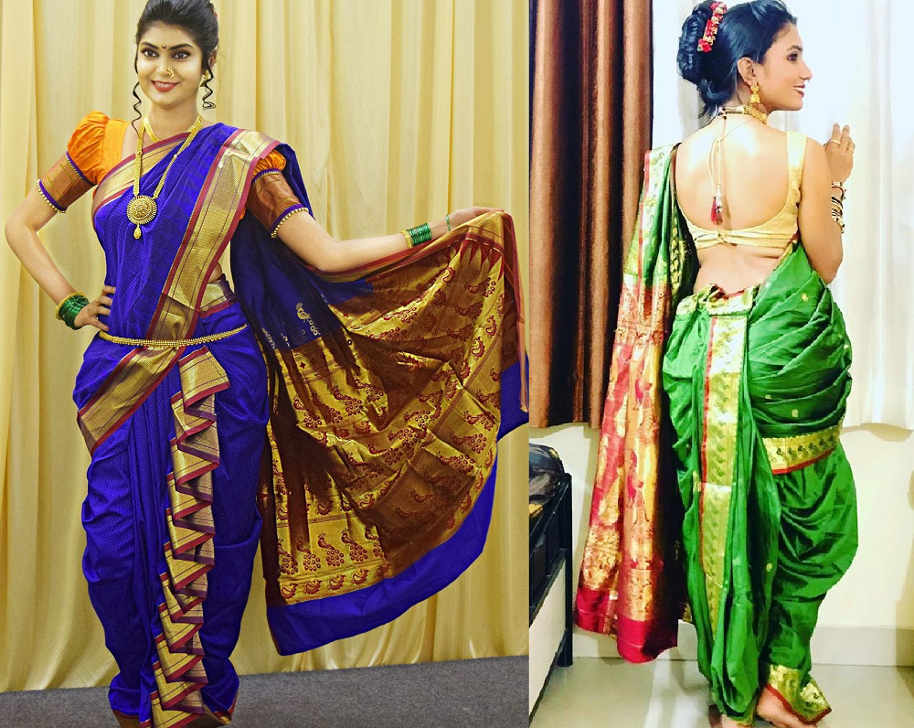  Saree Draping Styles|Maharashtrian saree drape|Nauvari style