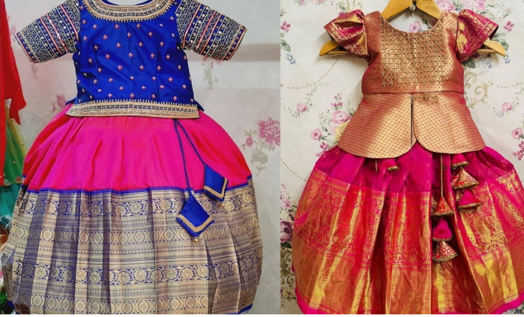 Pattu Pavadai Designs for Kids|Udda Langa for Kids|Langa Blouse Designs for Kids