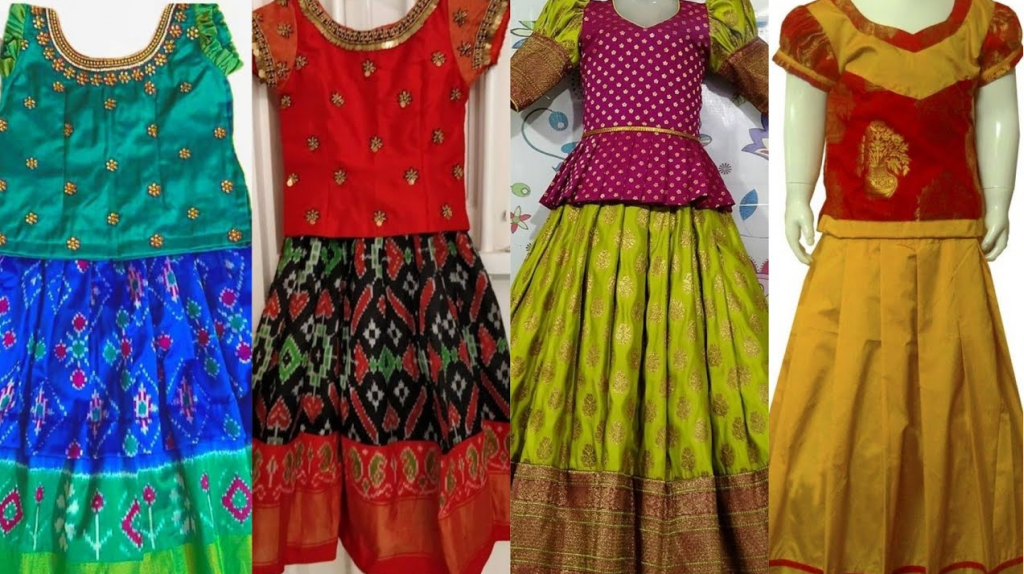 Pattu Pavadai Designs for Kids|Udda Langa for Kids|Langa Blouse Designs for Kids