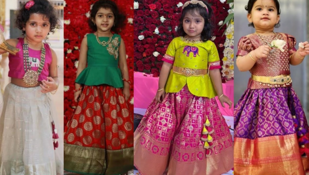 Pattu Pavadai Designs for Kids|Udda Langa for Kids|Langa Blouse Designs for Kids