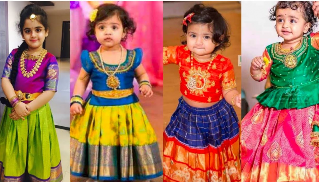 Pattu Pavadai Designs for Kids|Udda Langa for Kids|Langa Blouse Designs for Kids