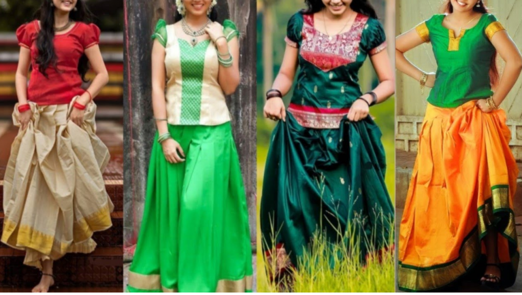  Pattu Pavadai Designs for Women |Udda Langa|Langa Blouse Designs