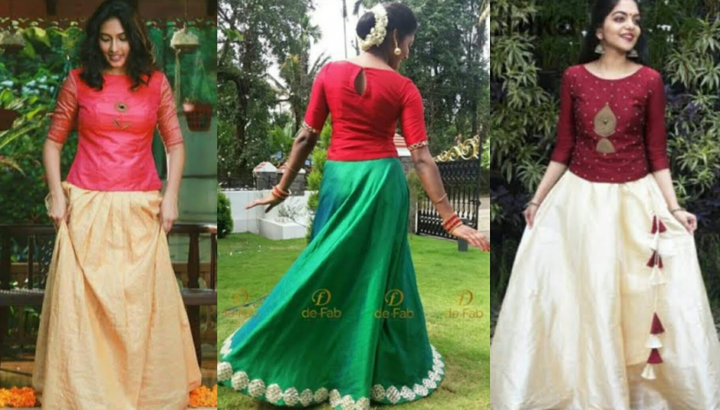  Pattu Pavadai Designs for Women |Udda Langa|Langa Blouse Designs