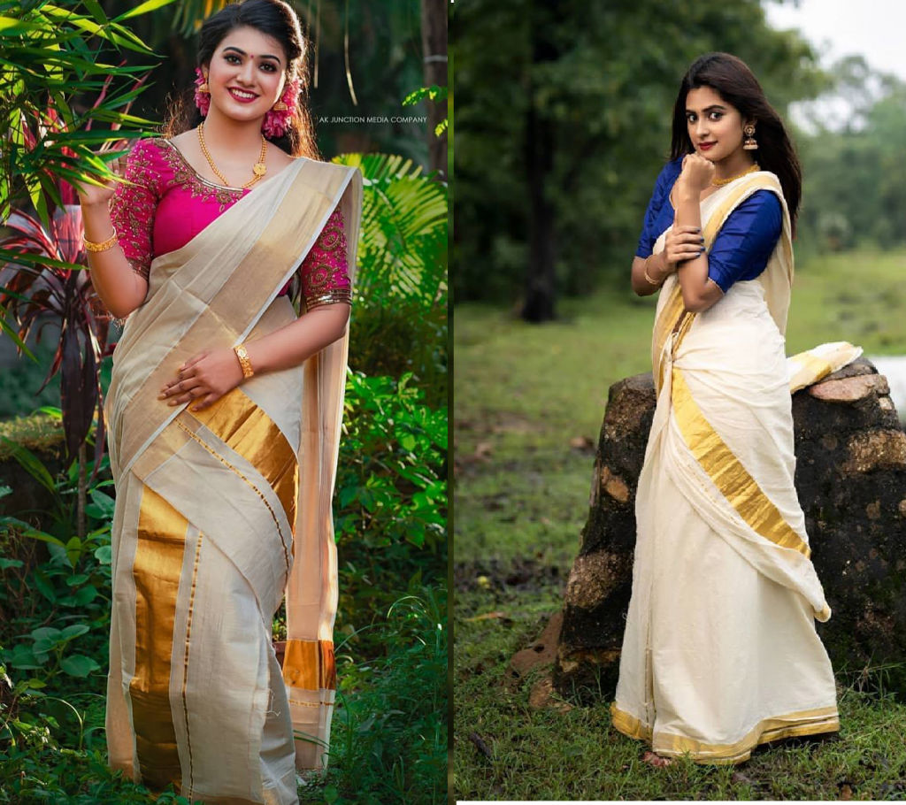 Kerala Kasavu Saree