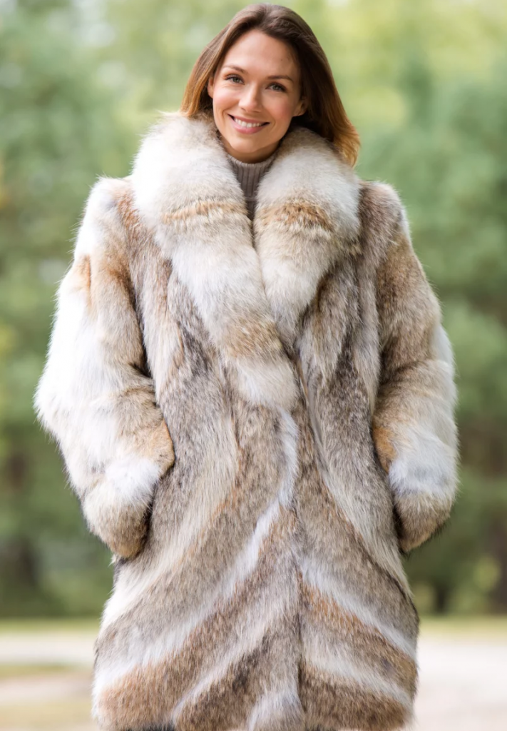 Winter Wear For Women |Coyote Fur Coat