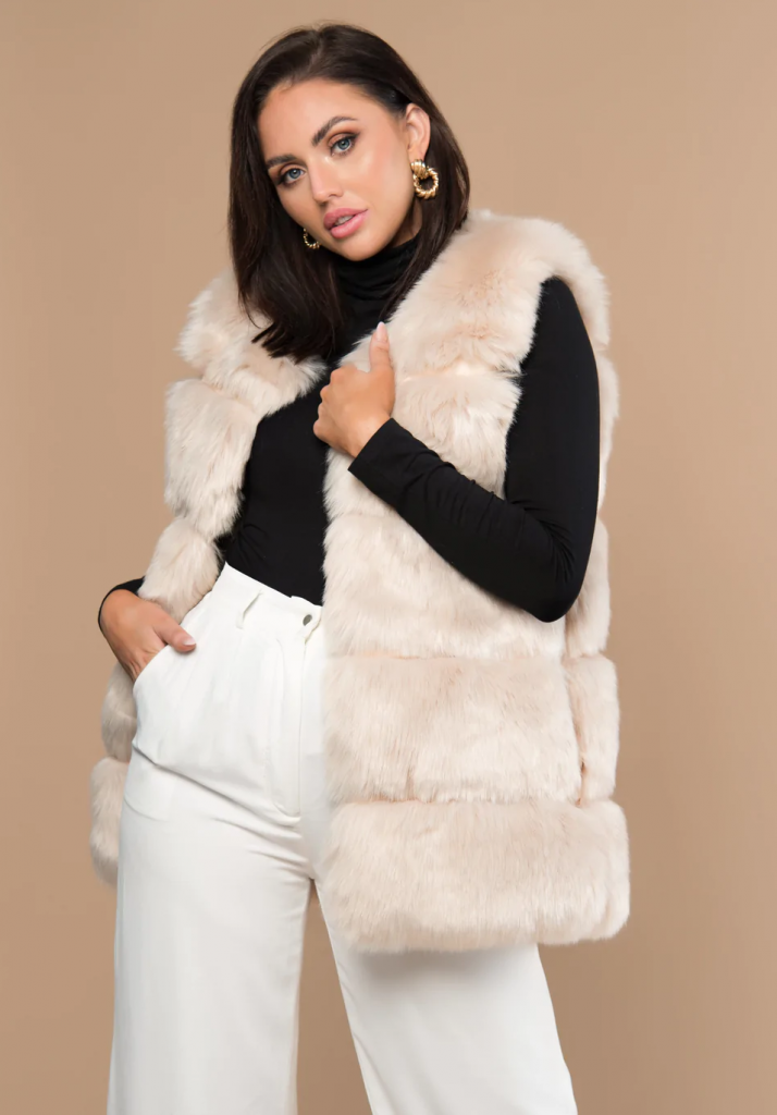 Winter Wear For Women |Faux Fur Gilet