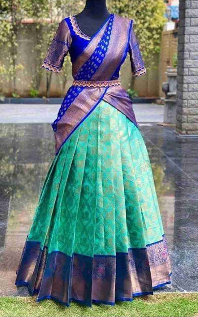 langa davani|Half saree