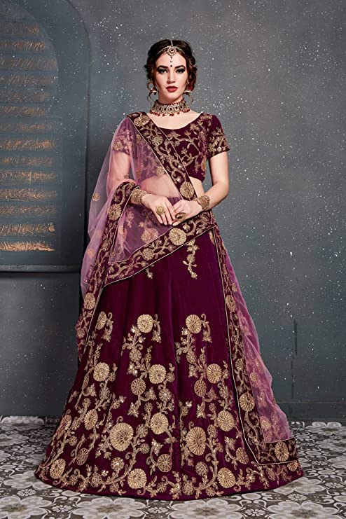 Trendy Velvet Lehengas